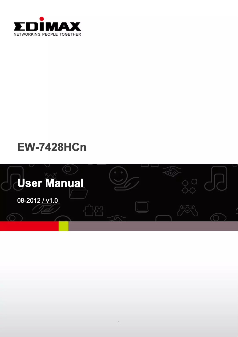 Image de la première page du manuel de l'appareil EW-7428HCn