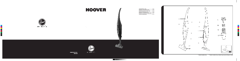 Page 1 de la notice Manuel utilisateur Hoover SR71_SR01011