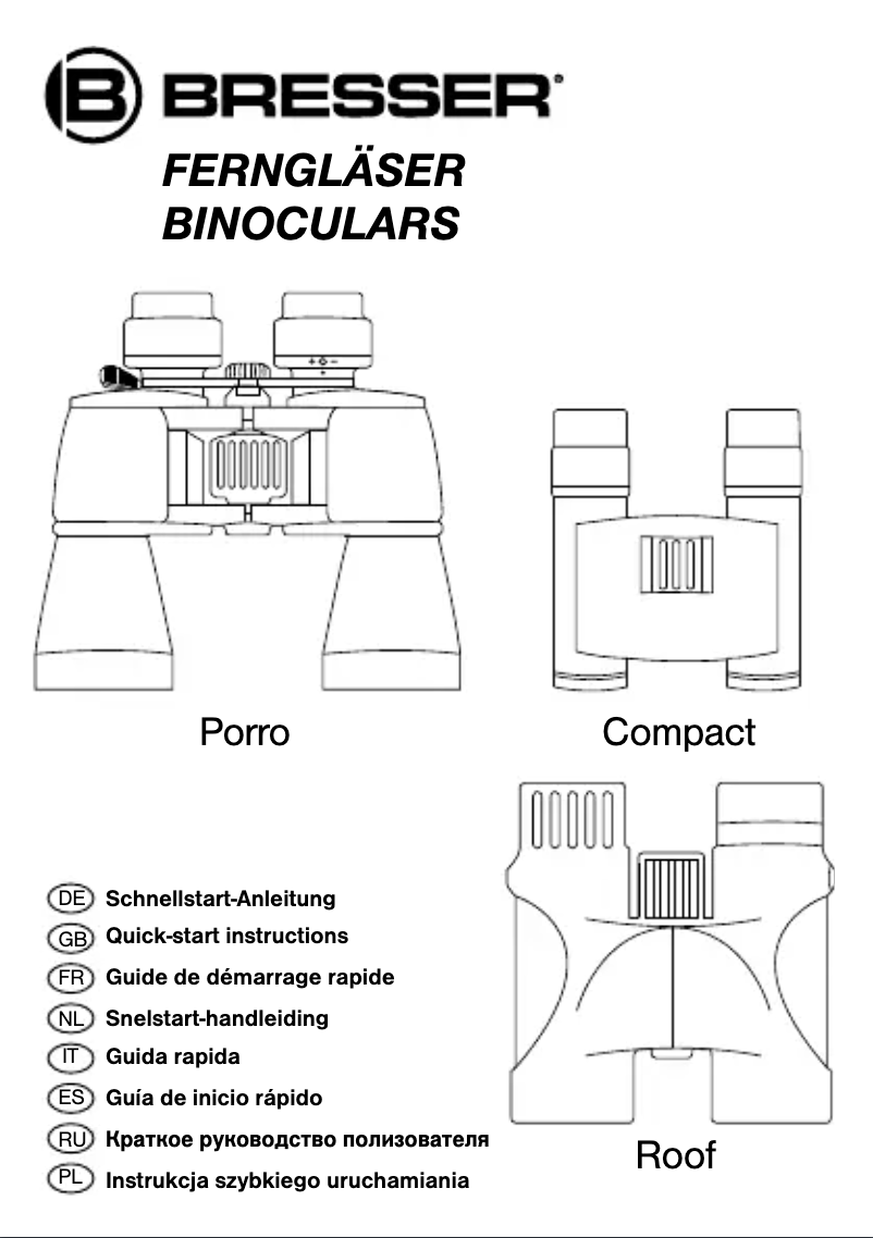 Page n°1 - Manuel utilisateur Bresser Travel 16x50