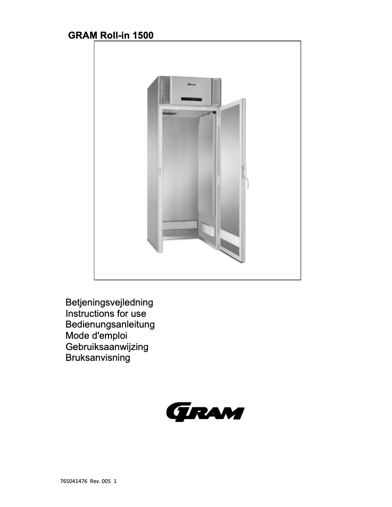 Image de la première page du manuel de l'appareil BAKER F 1500 CBG