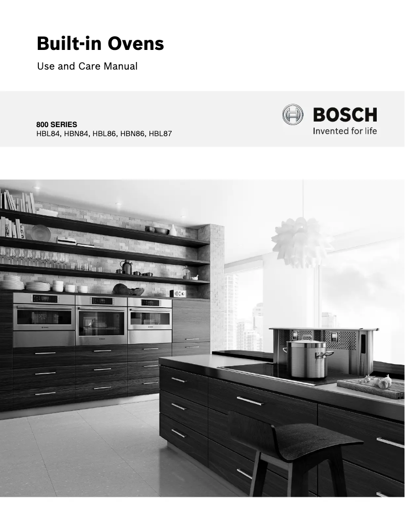 Page 1 de la notice Manuel utilisateur Bosch HBL8661UC