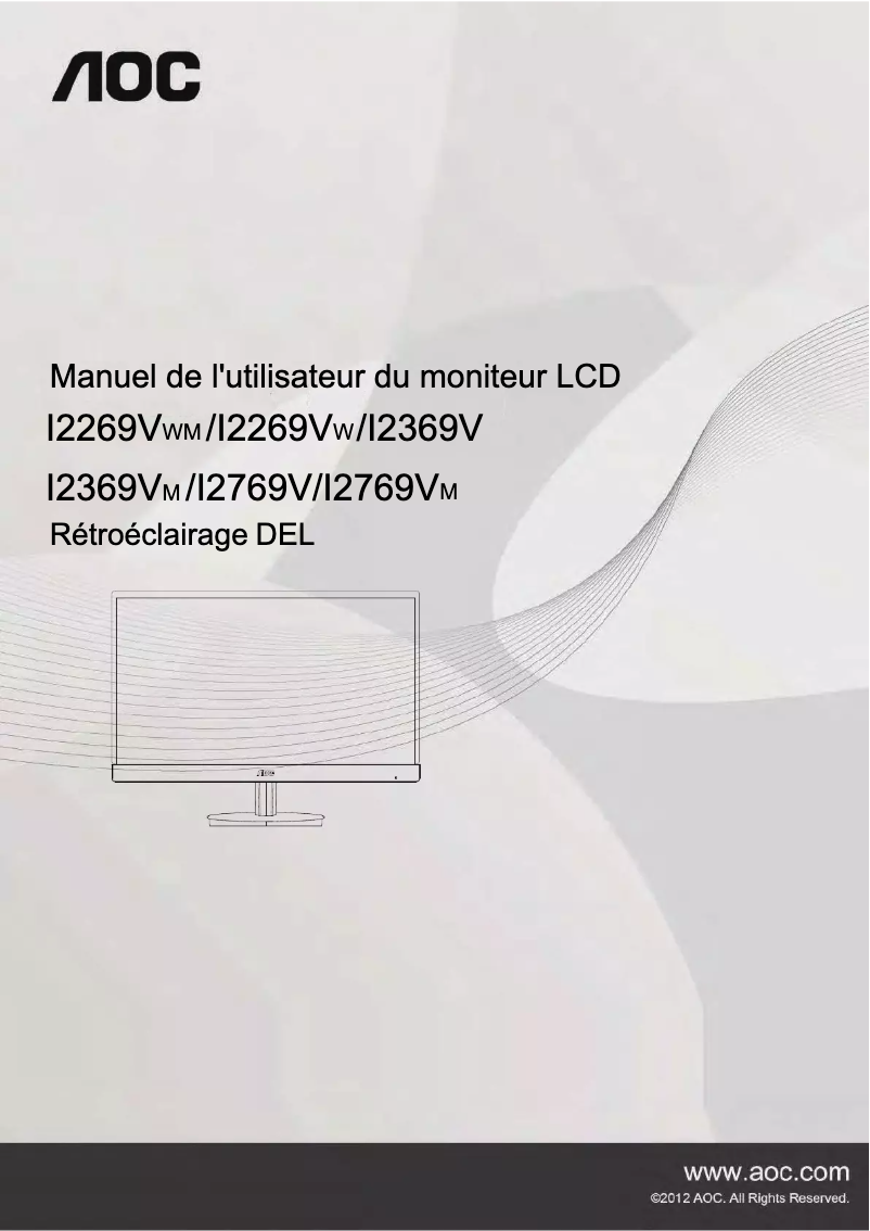 Image de la première page du manuel de l'appareil I2769VM