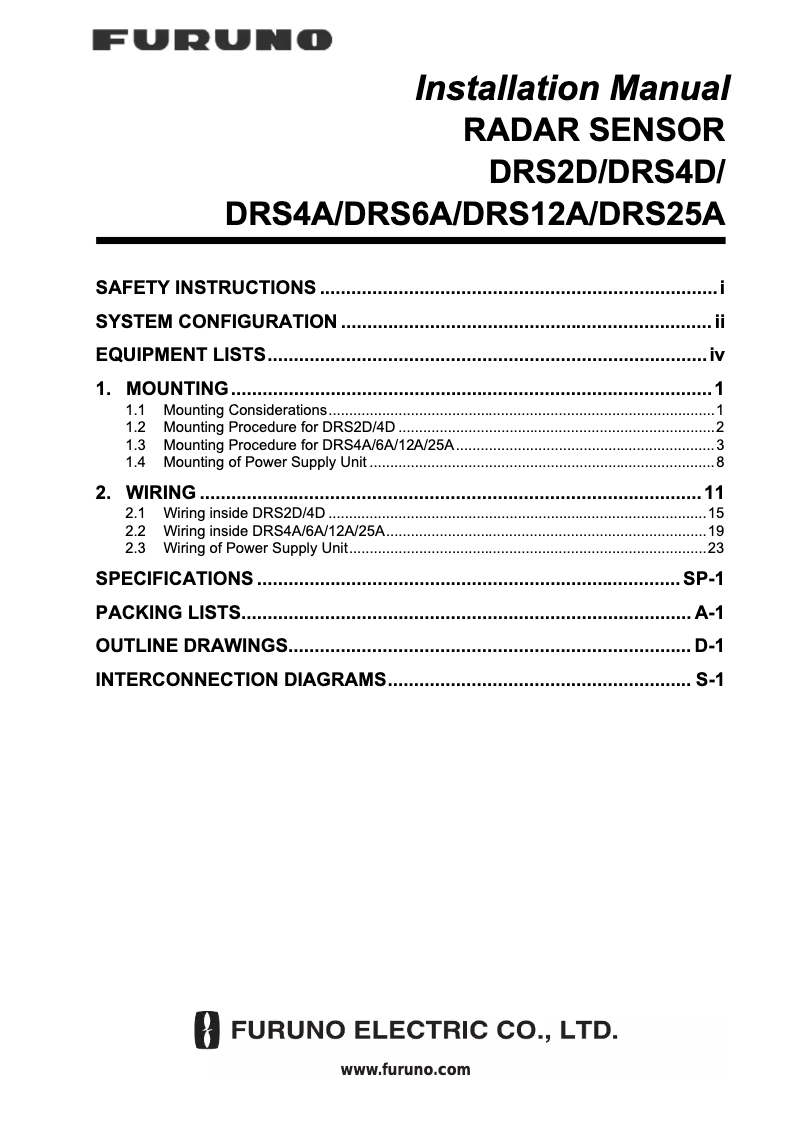 Image de la première page du manuel de l'appareil DRS4D