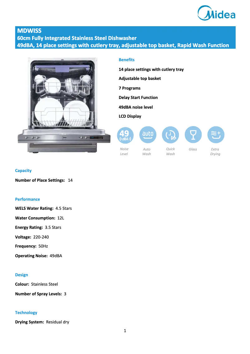 Image de la première page du manuel de l'appareil MDWISS