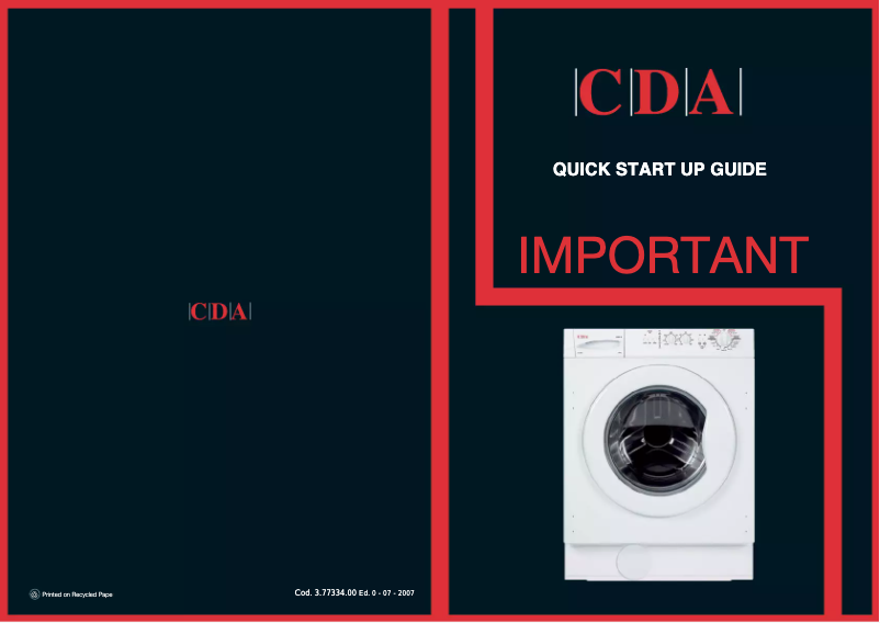 Page n°1 - Manuel utilisateur CDA CI250