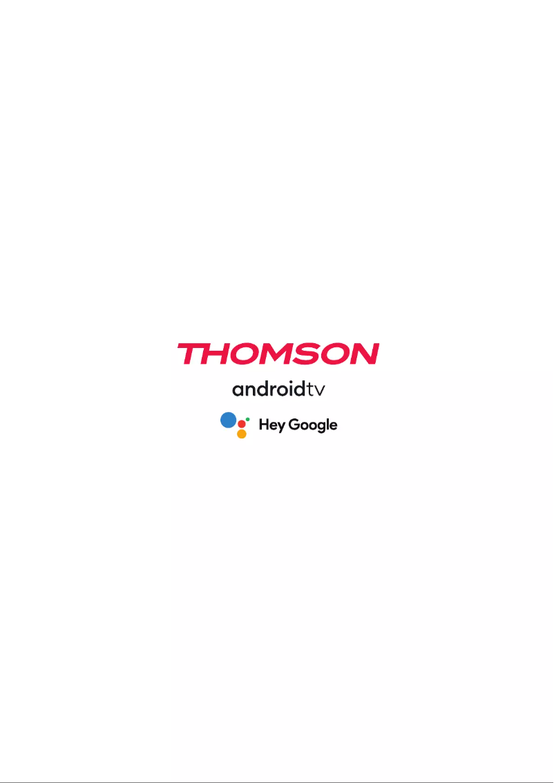 Page n°1 - Manuel utilisateur Thomson 50UA5S13