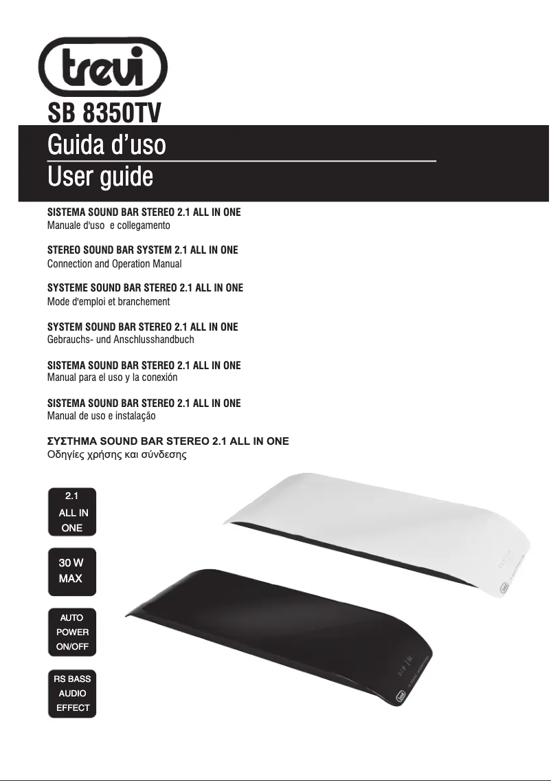 Page n°1 - Manuel utilisateur Trevi SB 8350TV