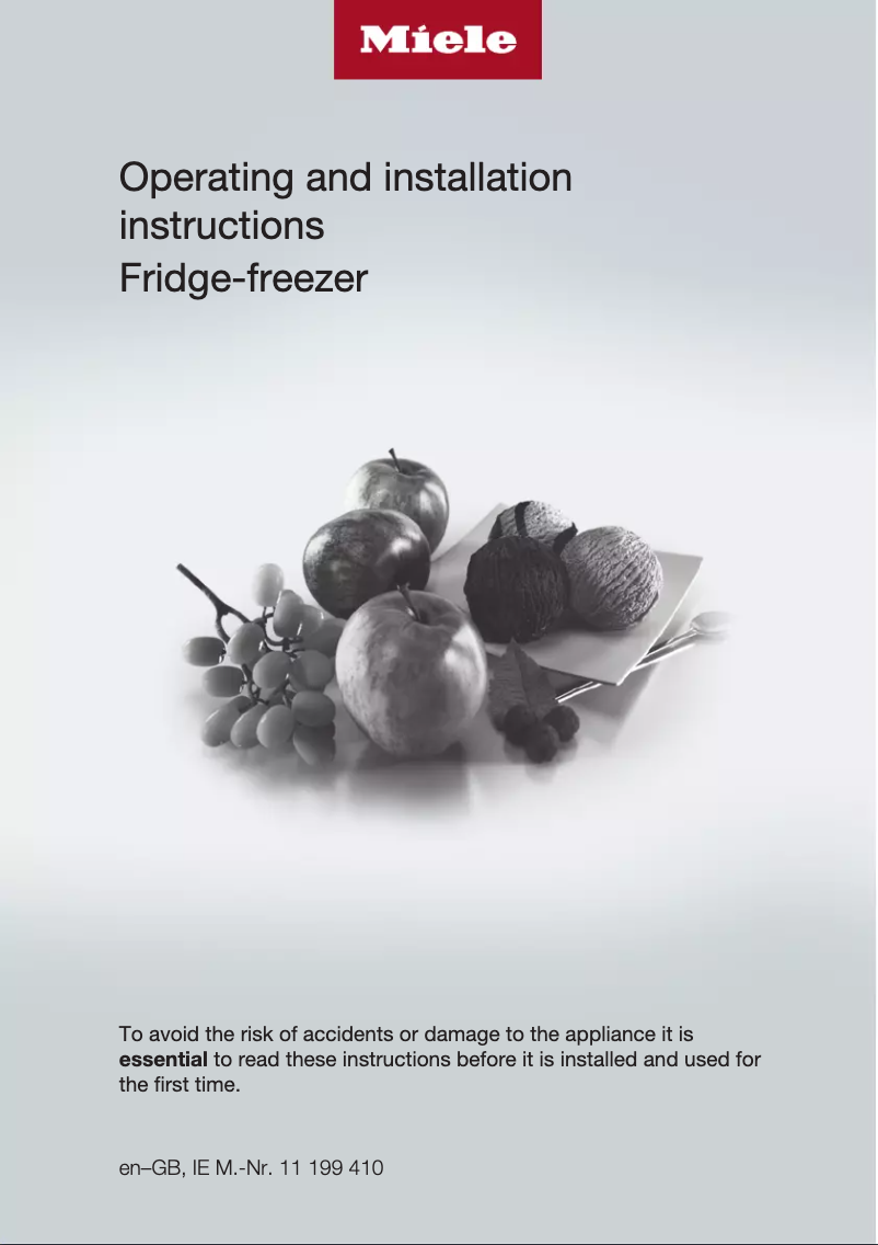 Image de la première page du manuel de l'appareil KFN 29132 D WS