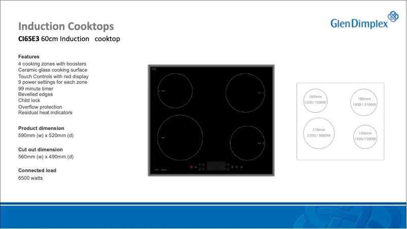 Page 1 de la notice Fiche technique ARC CI6SE3