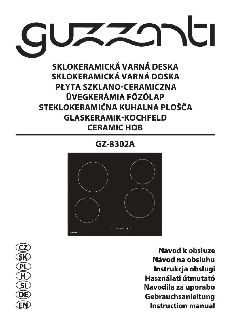 Página 1 del manual Manual de usuario Guzzanti GZ 8302A