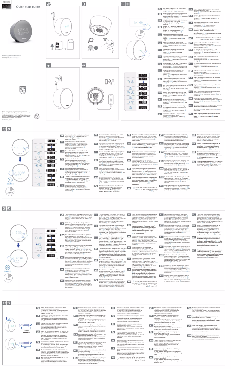 Page 1 de la notice Guide de démarrage rapide Philips TADR402
