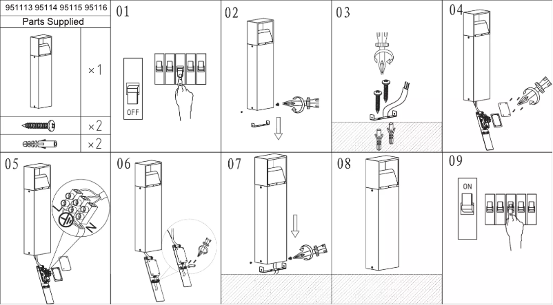 Page n°1 - Manuel utilisateur Eglo Monfero