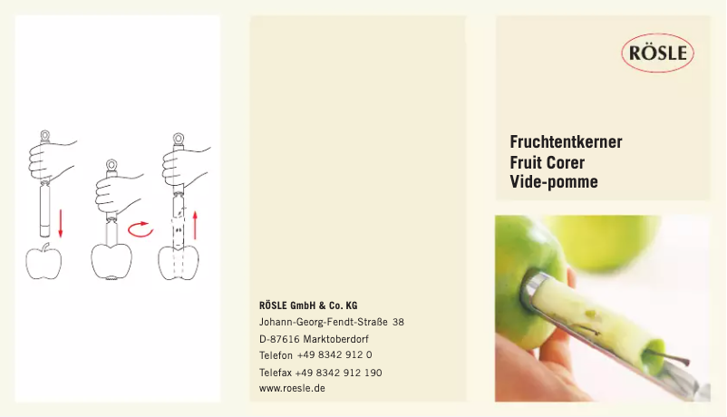 Image de la première page du manuel de l'appareil 12746