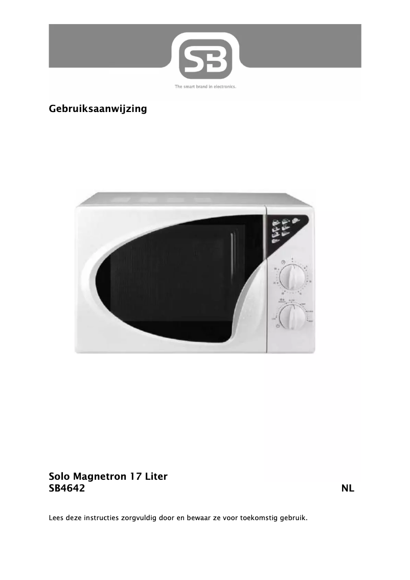 Page n°1 - Manuel utilisateur Smart Brand SB4642