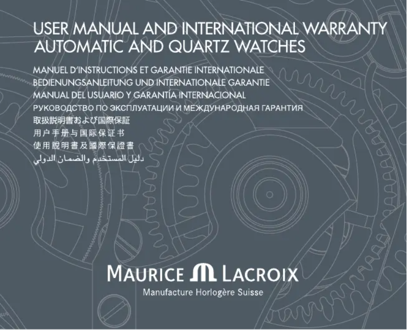 Image de la première page du manuel de l'appareil Automatikuhr Aikon Automatik