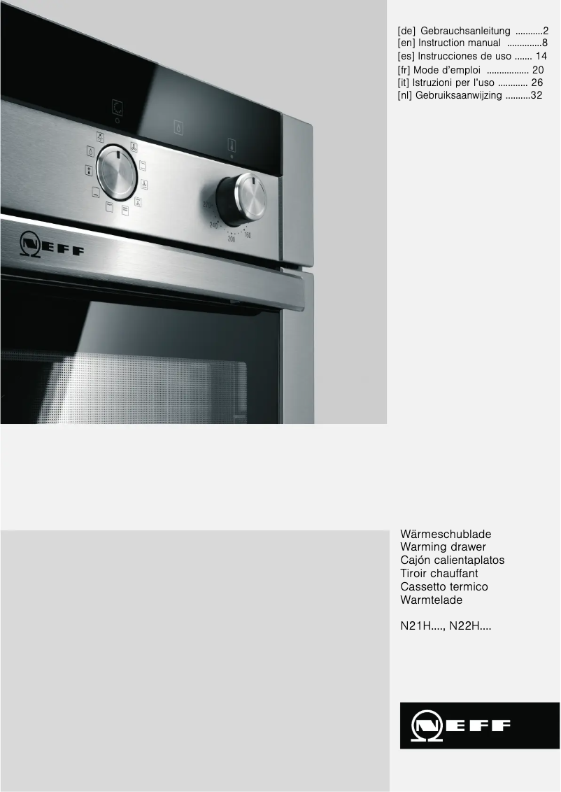 Image de la première page du manuel de l'appareil N21H40N3