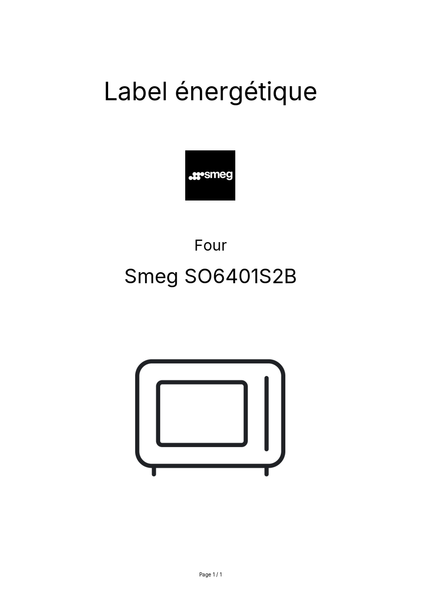 Image de la première page du manuel de l'appareil SO6401S2B