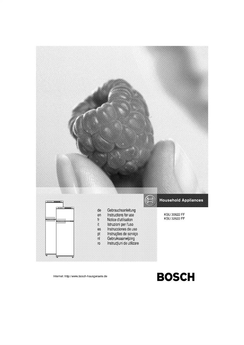 Page n°1 - Manuel utilisateur Bosch KSU30622FF