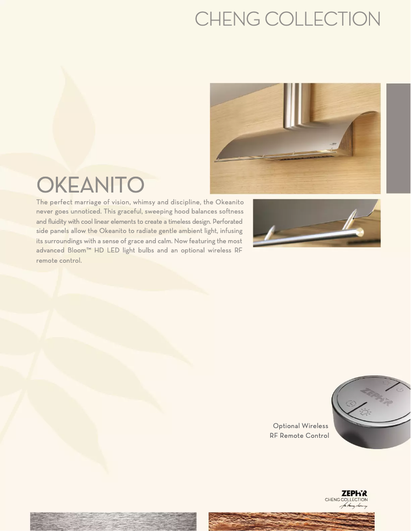 Page 1 de la notice Fiche technique Zephyr COKE36BSX