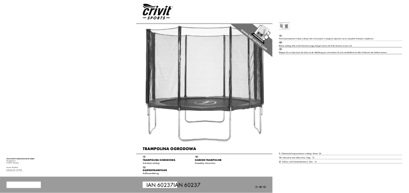 Image de la première page du manuel de l'appareil IAN 60237