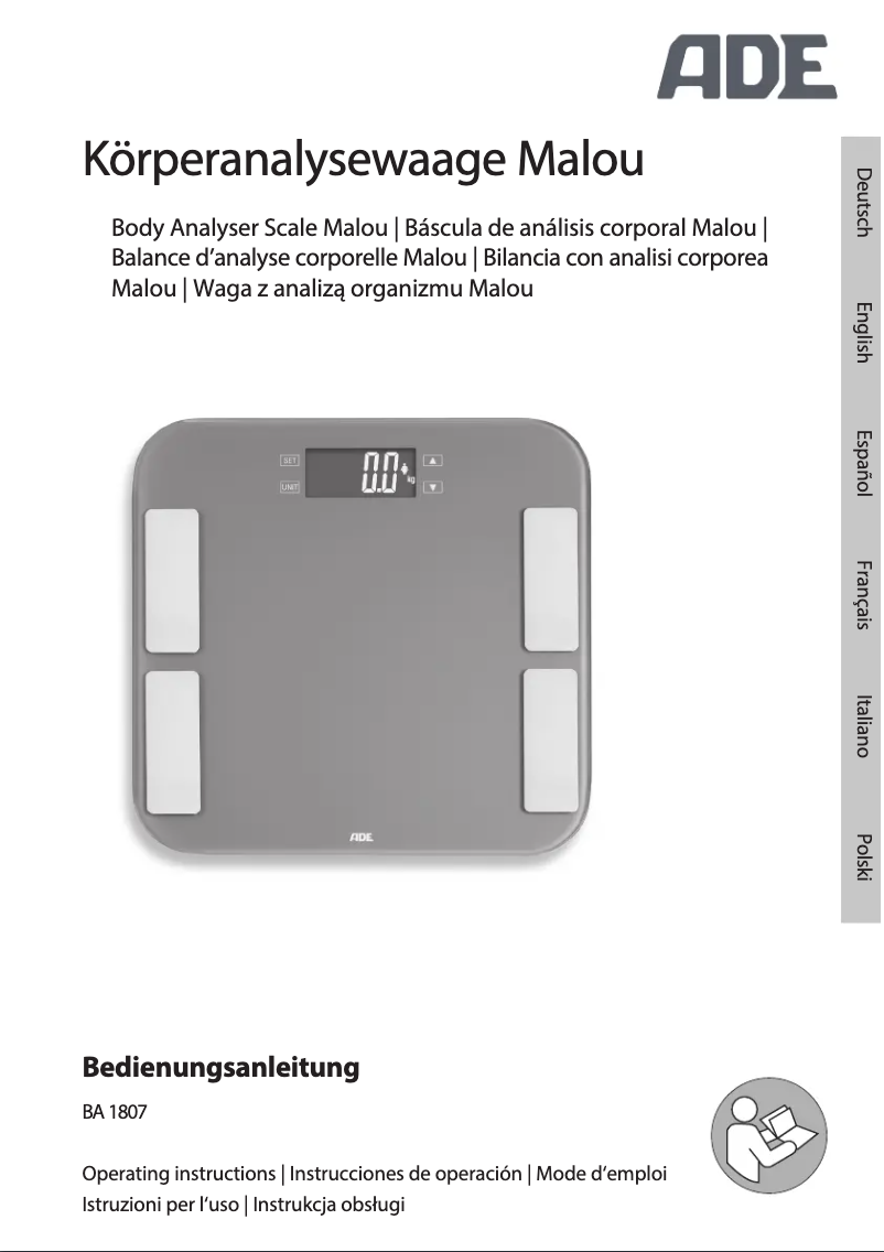 Image de la première page du manuel de l'appareil Malou BA 1807