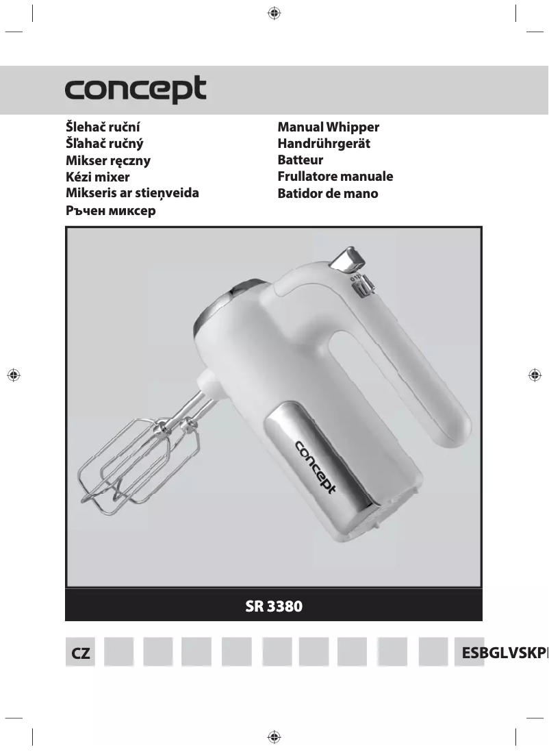 Image de la première page du manuel de l'appareil SR3380