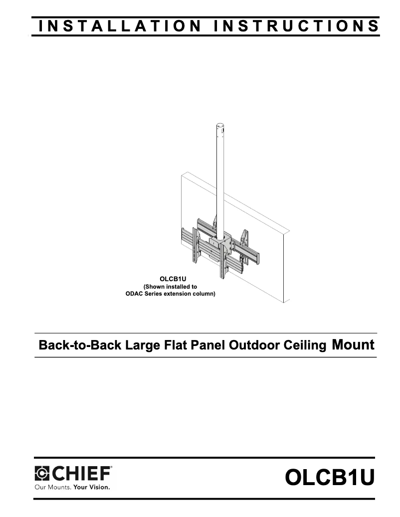 Página 1 del manual Manual de usuario Chief OLCB1U