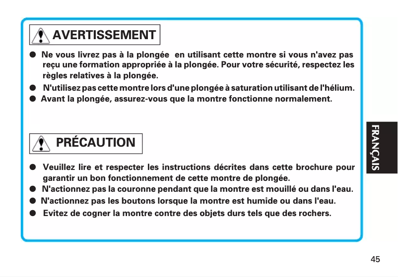 Image de la première page du manuel de l'appareil Prospex SNE541P1