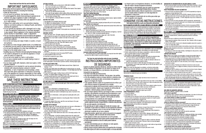 Page 1 de la notice Manuel utilisateur Black & Decker CM0950W