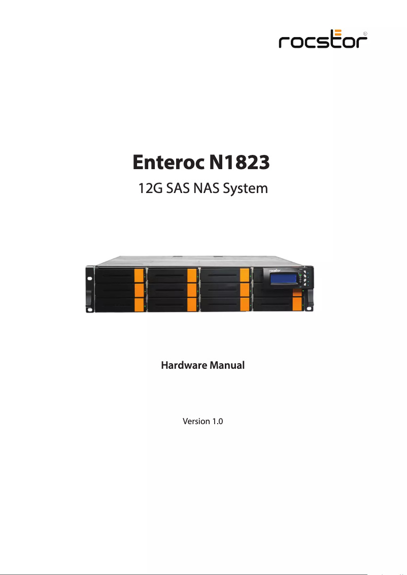 Página 1 del manual Manual de usuario Rocstor Enteroc N1823