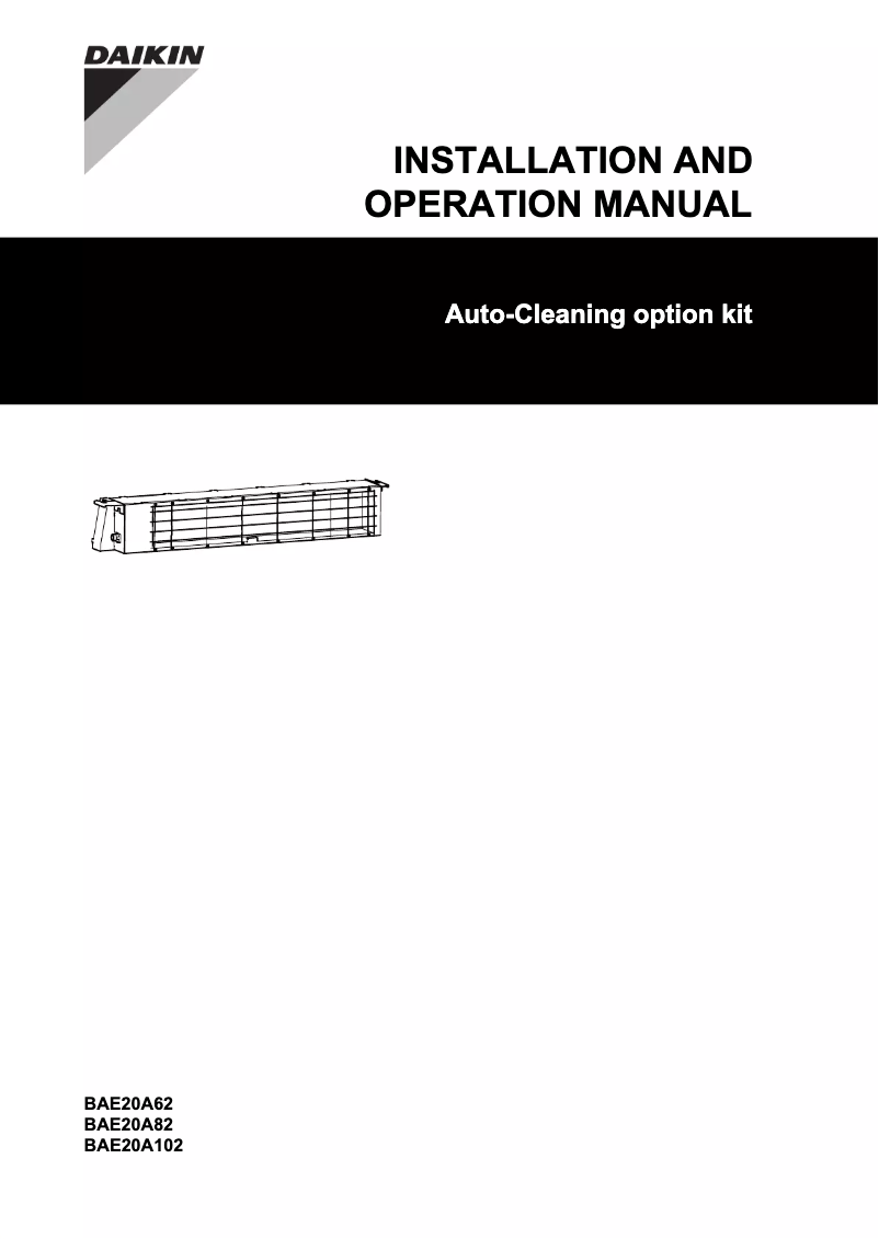 Página 1 del manual Manual de usuario Daikin BAE20A82