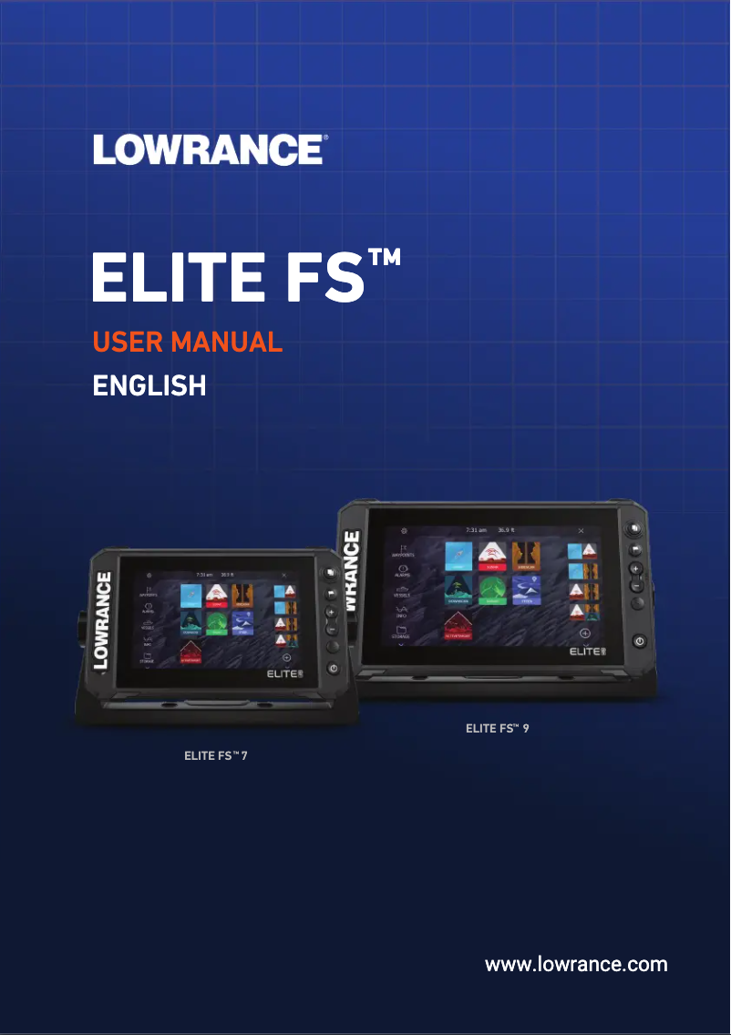 Image de la première page du manuel de l'appareil Elite FS