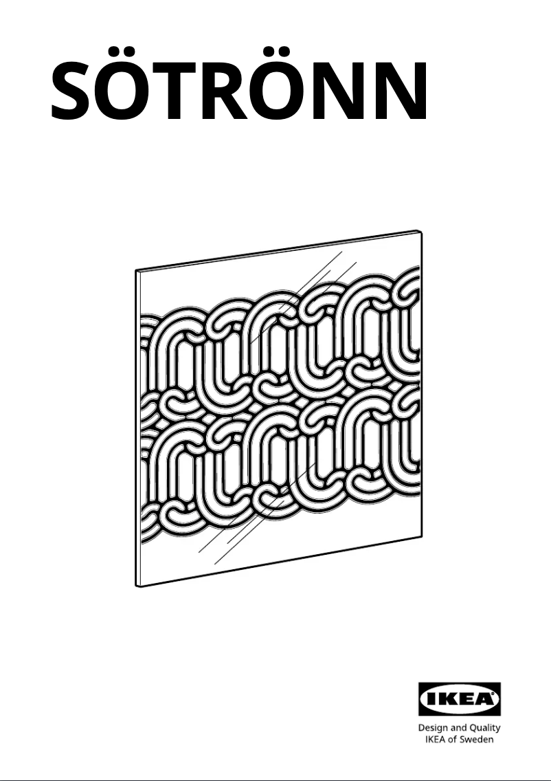 Page 1 de la notice Manuel utilisateur Ikea SÖTRÖNN 805.626.52
