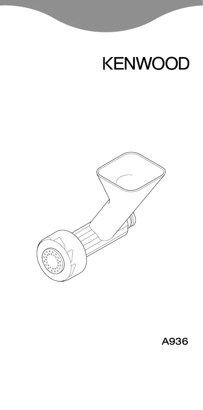 Page n°1 - Manuel utilisateur Kenwood AT936