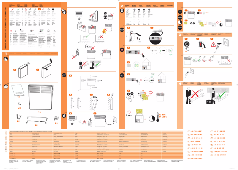 Page 1 de la notice Manuel utilisateur Zibro EPH 1800 LCD