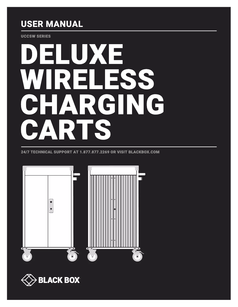 Page 1 de la notice Manuel utilisateur Black Box Deluxe UCCSW-11-33T