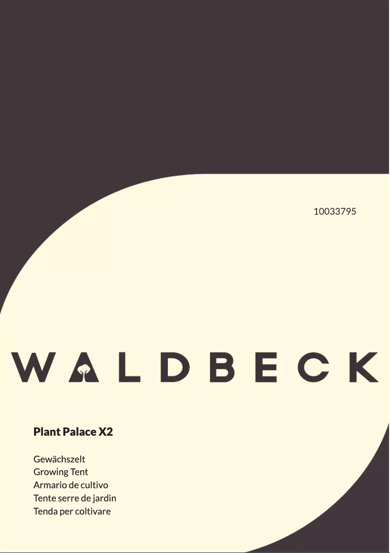 Page n°1 - Manuel utilisateur Waldbeck Plant Palace X2