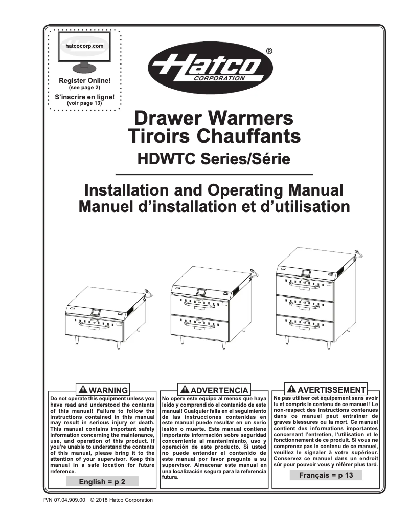 Image de la première page du manuel de l'appareil HDWTC-1