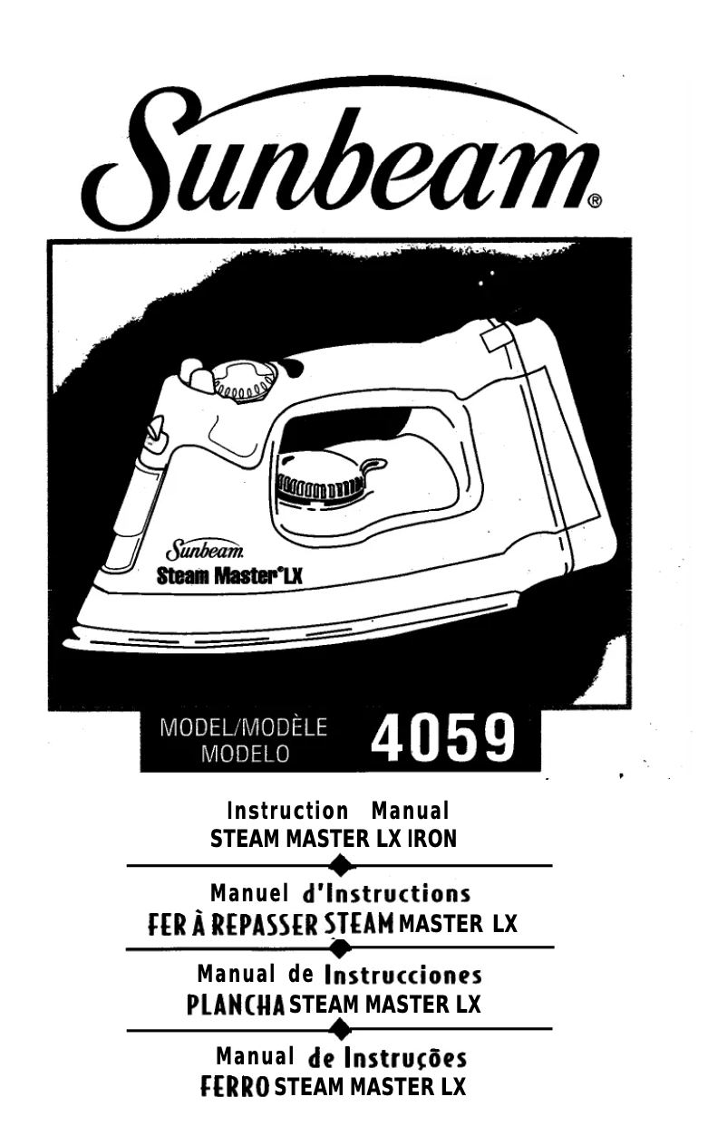 Image de la première page du manuel de l'appareil Steam Master LX 4059