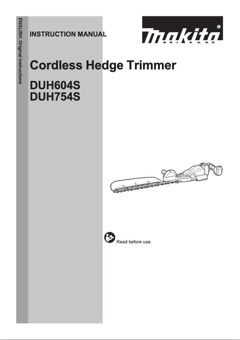 Image de la première page du manuel de l'appareil DUH754SRT