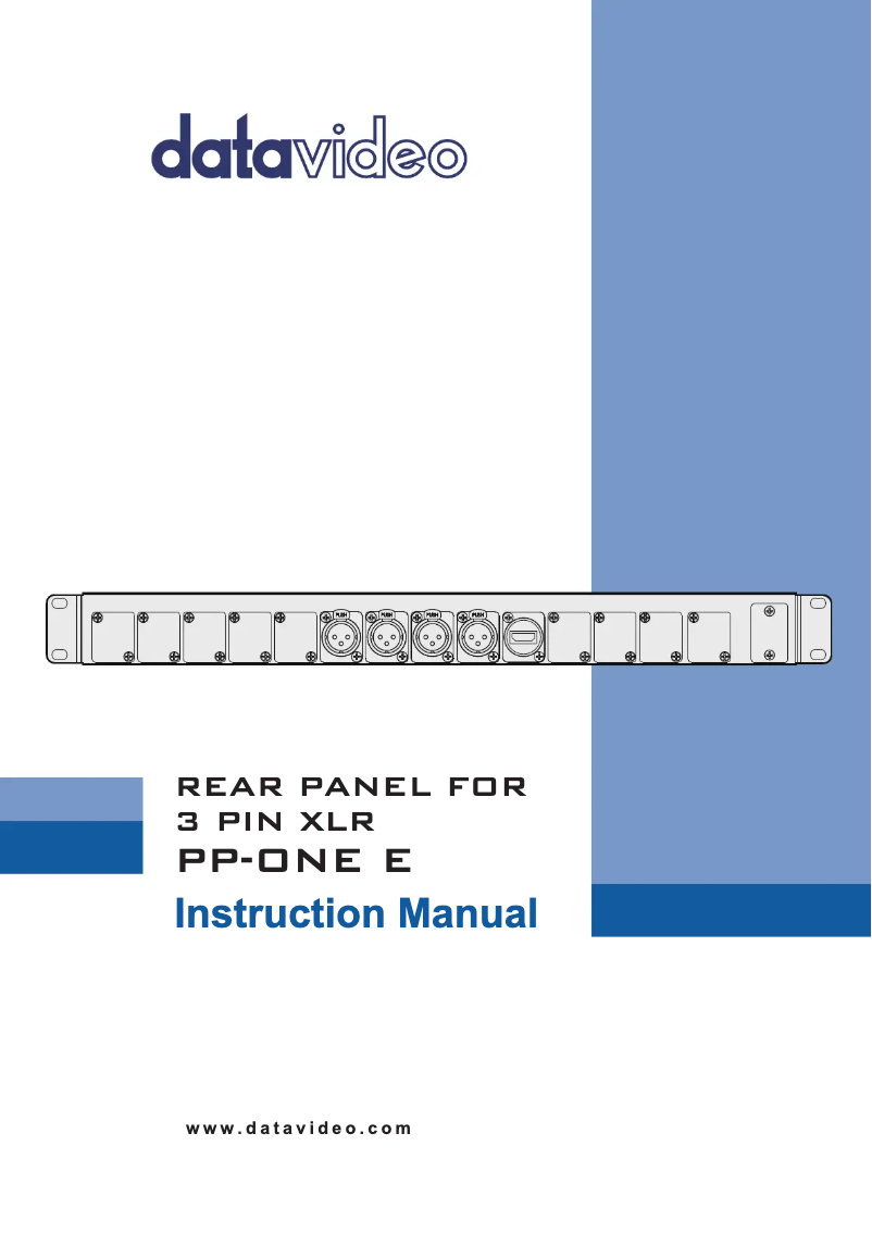 Página 1 del manual Manual de usuario DataVideo PP-ONE E