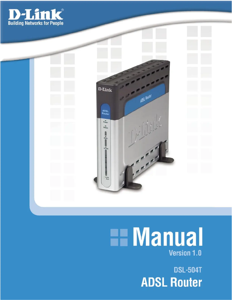Image de la première page du manuel de l'appareil DSL-504T