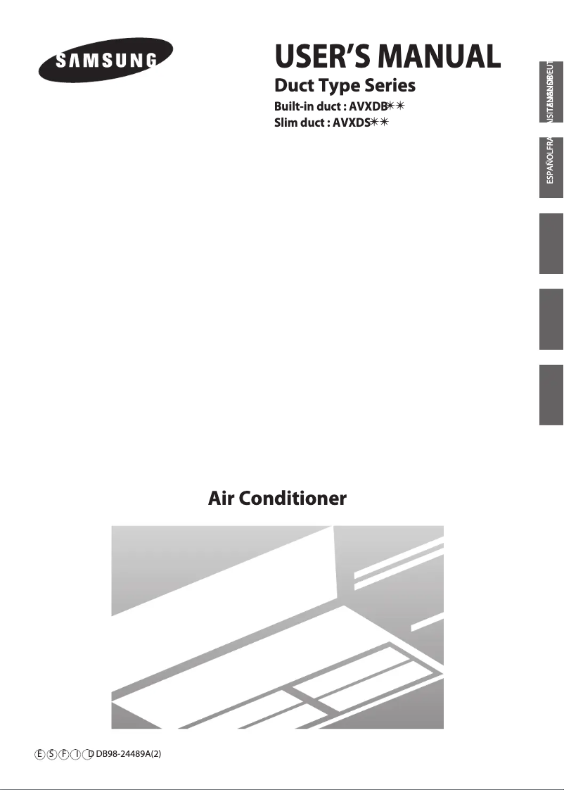 Image de la première page du manuel de l'appareil AVXDSH112EA