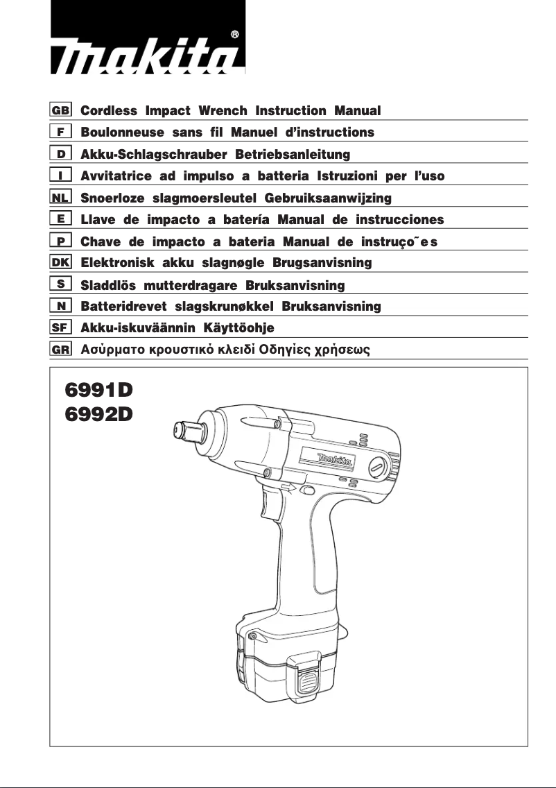 Page n°1 - Manuel utilisateur Makita 6991D