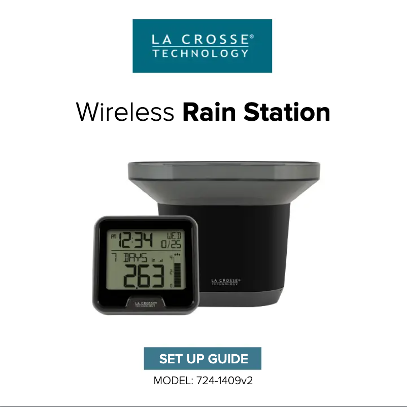 Página 1 del manual Manual de usuario La Crosse Technology 724-1409V2