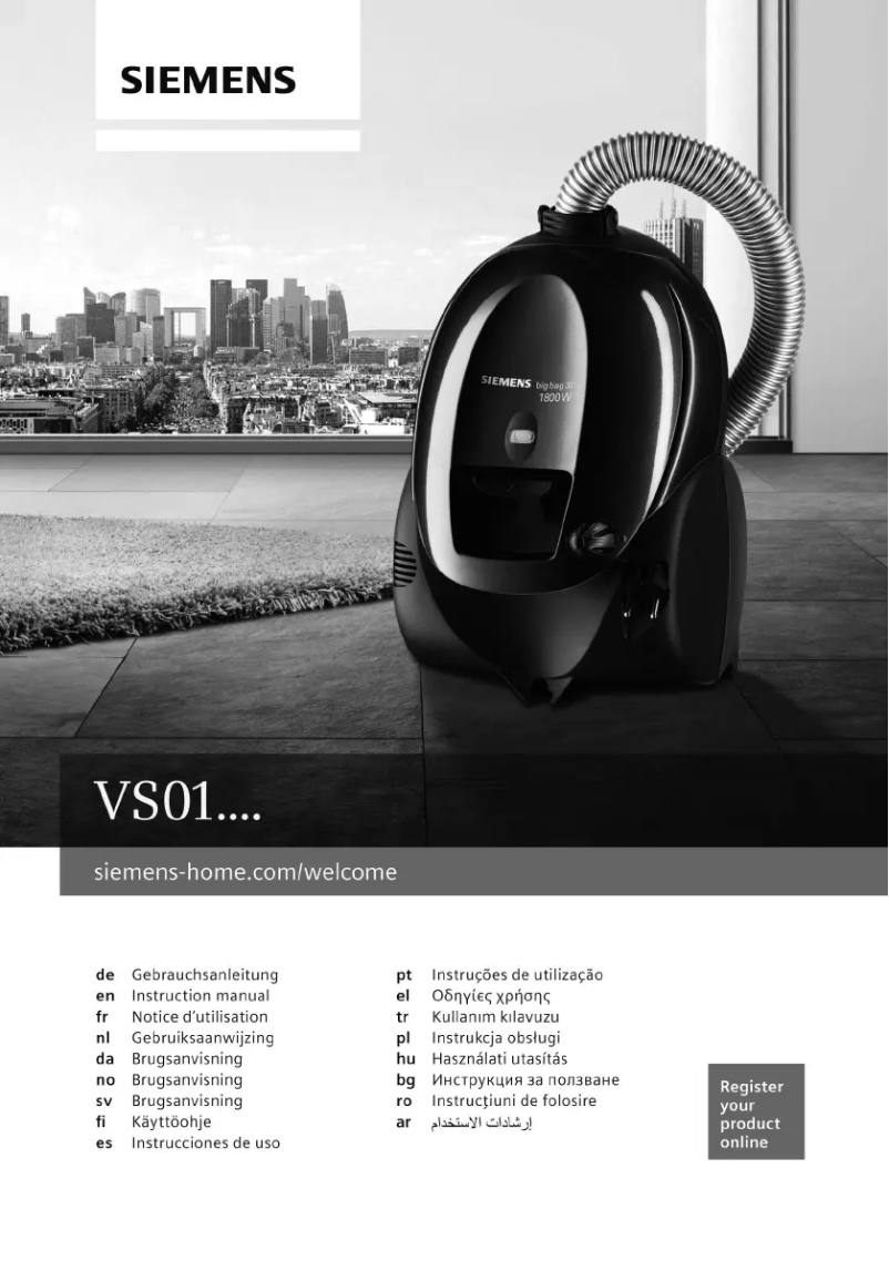 Page n°1 - Manuel utilisateur Siemens VS01C110