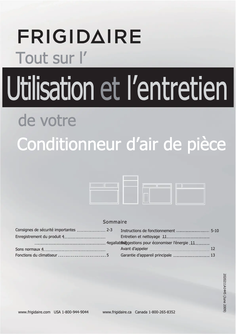 Image de la première page du manuel de l'appareil FRA125CT1