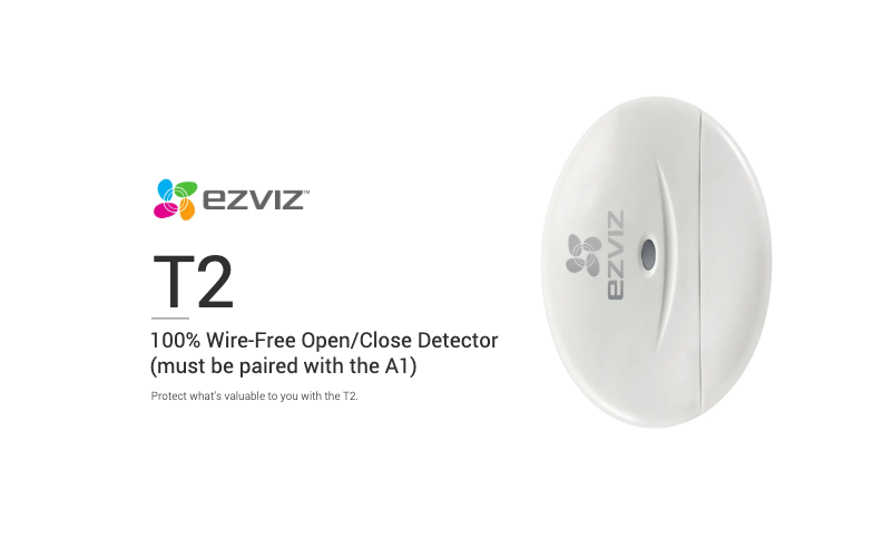 Page 1 de la notice Fiche technique EZVIZ T2