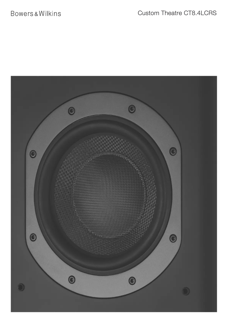 Página 1 del manual Ficha técnica Bowers & Wilkins CT8.4 LCRS