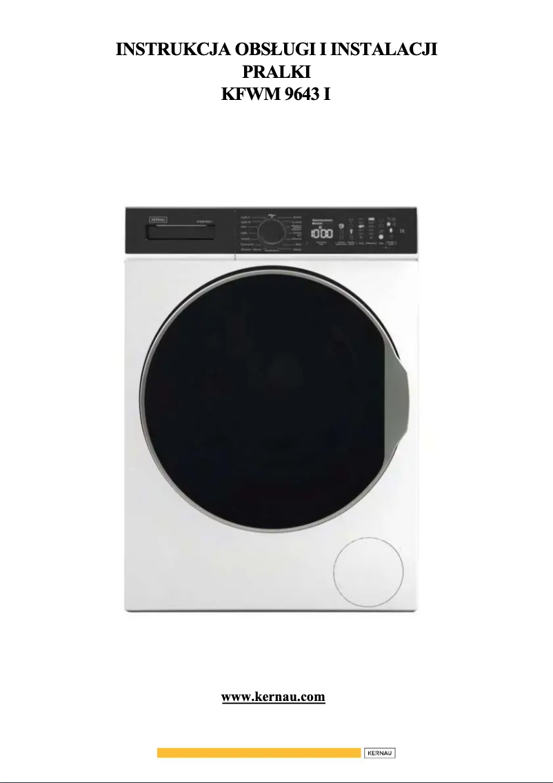 Page 1 de la notice Manuel utilisateur Kernau KFWM 9643 I